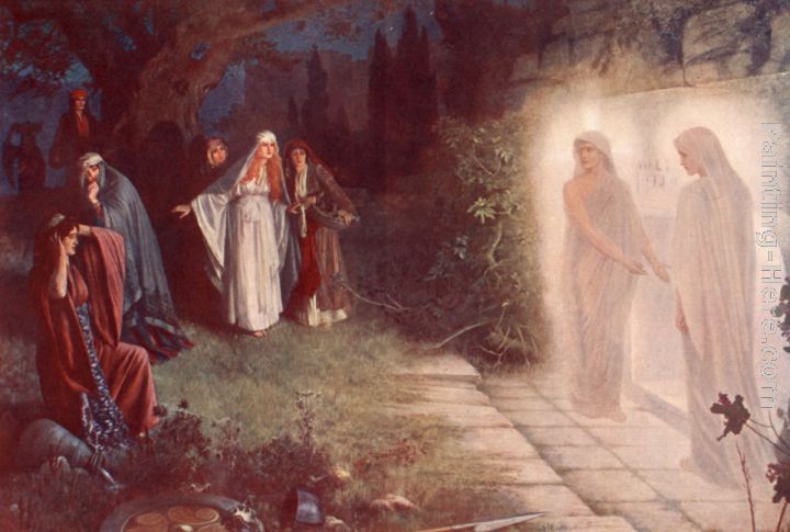 Resurrection - Morn painting - Herbert Gustave Schmalz Resurrection - Morn art painting